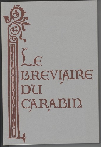 Bréviaire carabin - bréviaire,   