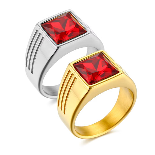 Bague homme 13mm carrée - homme,