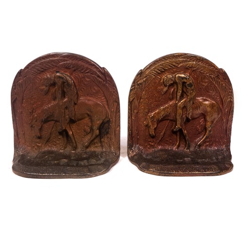 Paire antique fonte the fin - de,