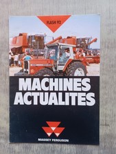 PROSPECTUS BROCHURE MASSEY FERGUSON GAMME TRACTEUR MOISSONNEUSE FLASH 92