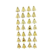 28 Embellissement sapins en bois 24 numéros Calendrier de l'avent