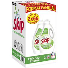 Lessive liquide SKIP fraicheur intense 2x56 lavages lot de 2 bidons 2x2,5 litres