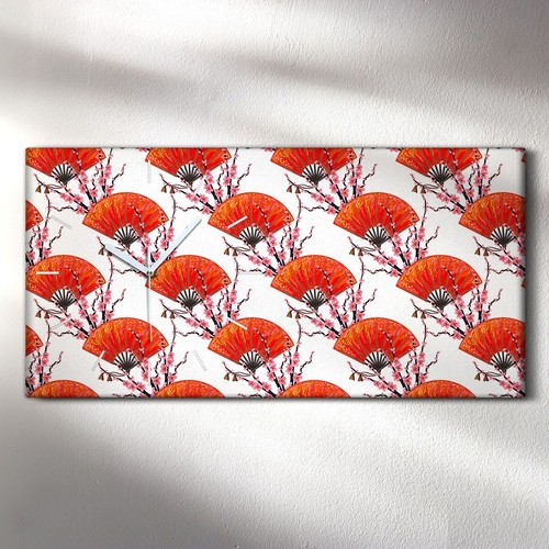 Horloge murale sur toile 60x30