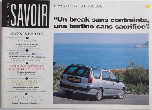 Brochure renault savoir laguna - brochure,