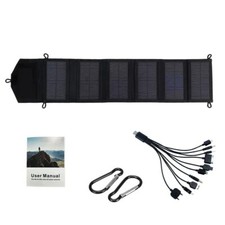 Panneau Solaire Portable Pliable 6 Plis 800W 20W/H Etanche Ports USB 5V