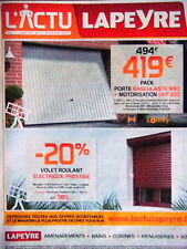 PUBLICITÉ 2012 LAPEYRE VOLET ROULANT ÉLECTRIQUE PRESTIGE PORTE BASCULANTE