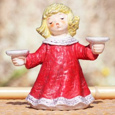 Figurine vintage Goebel ange porte bougies 16 cm en porcelaine