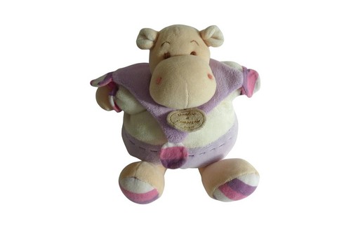 Peluche hippopotame marron