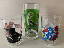 LOT 3 VERRES PROMO QUICK - AMORA SPECIAL MARVEL DC COMICS