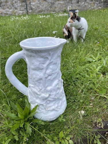 Pichet blanc poterie bavent - blanc,