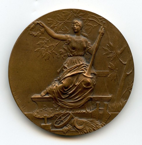 1900 médaille allégorie - allégorie,
