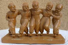 SALVATORE MELANI 1902–1934 - GRANDE & BELLE SCULPTURE ART-DECO -GROUPE D'ENFANTS