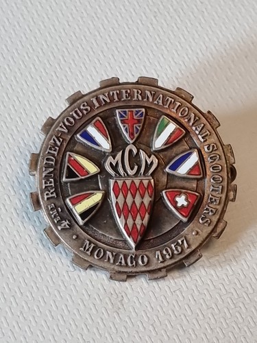Monaco 1957 old rare football - old,
