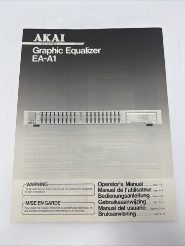 Akai graphic equalizer - akai,