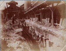 France, Environs de Nancy, Usine, Maçons au Travail, A Identifier, vintage album