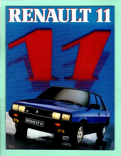 Catalogue renault 11 - ▬►,