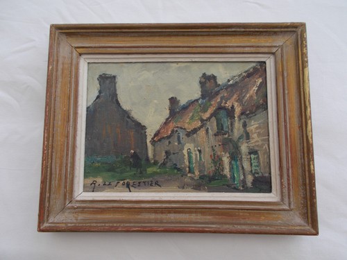 Tableau ancien peinture huile - tableau,