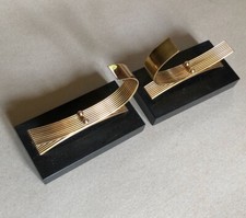 Serre-livres en métal doré