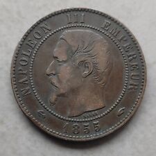Napoléon III, 10 Centimes 1855 A Paris Ancre 