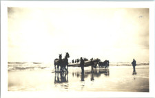 Pays-Bas, Texel, lancement du canot de sauvetage Vintage silver print Tirage a