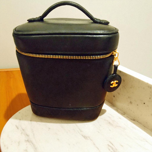 Sac vanity chanel bicolore - chanel,