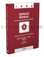 1990 Dodge Camion Cummins 5.9L Diesel Moteur Atelier Manuel RAM Turbo Dw 250-350