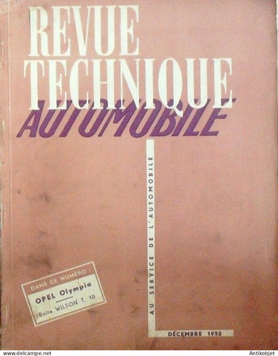 Revue technique opel olympia - revue,