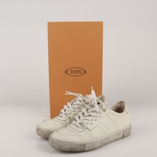Tods Baskets en cuir blanc 6.5