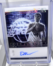DALTON KNECHT 2024-25 PANINI NOIR EMBLAZONED INK RC AUTO 65/75 #EBI-DKN