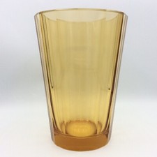 Vase en cristal soufflé taillé coloré de Moser Bohemia Josef Hoffmann Art Déco