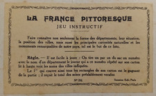 c. 1920  GRAND JEU ANCIEN SAUSSINE - "LA FRANCE PITTORESQUE" + Algérie française