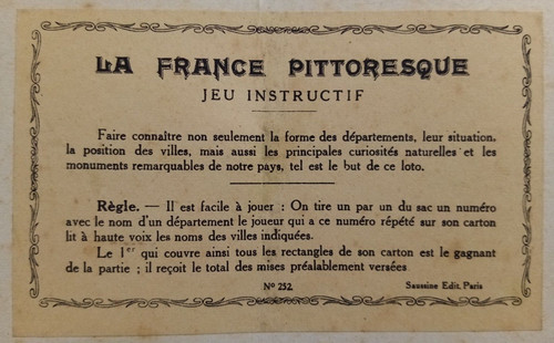 1920 grand jeu ancien - grand,