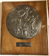 MÉDAILLE PLAQUE BAS RELIEF S. KINSBURGER  DIAMÈTRE 294 mm