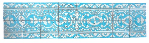 Bordure carreaux peints à - bordure, de