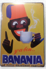 PLAQUE METAL Tôlée BANANIA