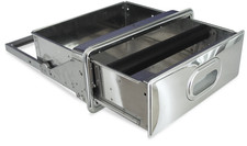 Tiroir inox marc à café