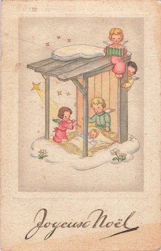Illustree noel enfant jesus - cp,