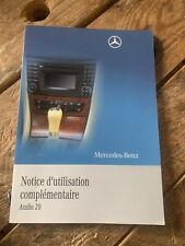 Manuel Notice Guide D Utilisation Mercedes Radio Audio 20