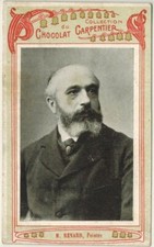 Chromo photo-Chocolat Carpentier-Artiste peintre-Mr.Renard