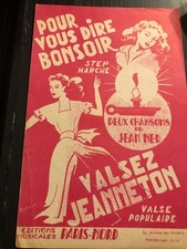 PARTITION POUR VOUS DIRE