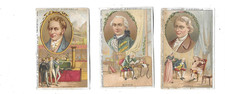 5 CHROMOS anciens pub chocolat