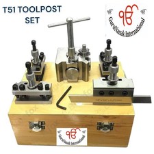 Jeu de 5 poteaux à outils à changement rapide T51 pour tour boxford boîte...
