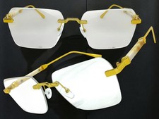 Lunettes De Vue Claires Élégantes Modernes Sophistiquées Sans Monture En Or