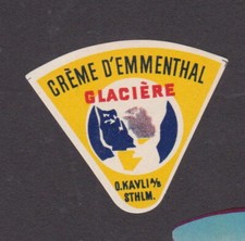  Ancienne petite étiquette fromage Suisse BN137018 Glacière 