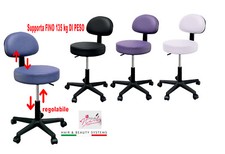 Tabouret Chaise Avec Dossier Pédicure Manucure Pour Maison Salon Studio Beauté