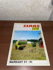 brochure prospekt PROSPECTUS PRESSE CLAAS MARKANT 51+41 tracteur-fendt-someca-ih