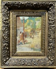 Ecole Française Impressionniste - Travail Aux Champs, Circa 1890 - Monogramme à 