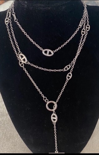 Sautoir collier acier - sautoir,