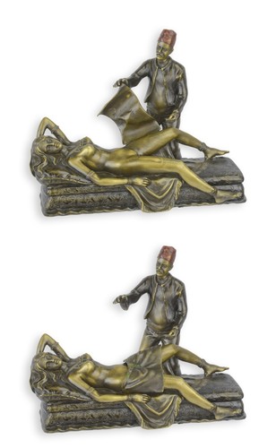 Sculpture érotique bronze - érotique, en