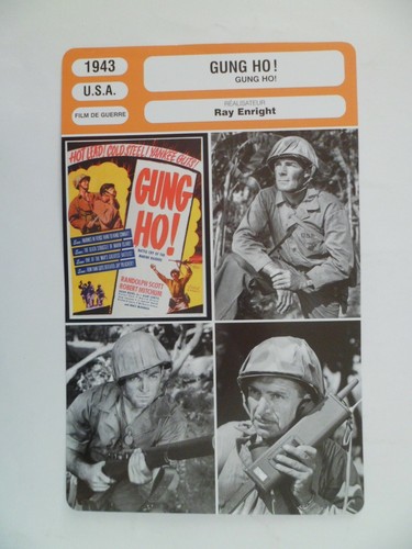 Carte fiche cinema 1943 gung - cinema,